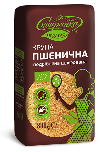 Крупа пшенична подрібнена шліфована органік