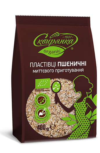 Хлопья пшеничные быстрого приготовления органик